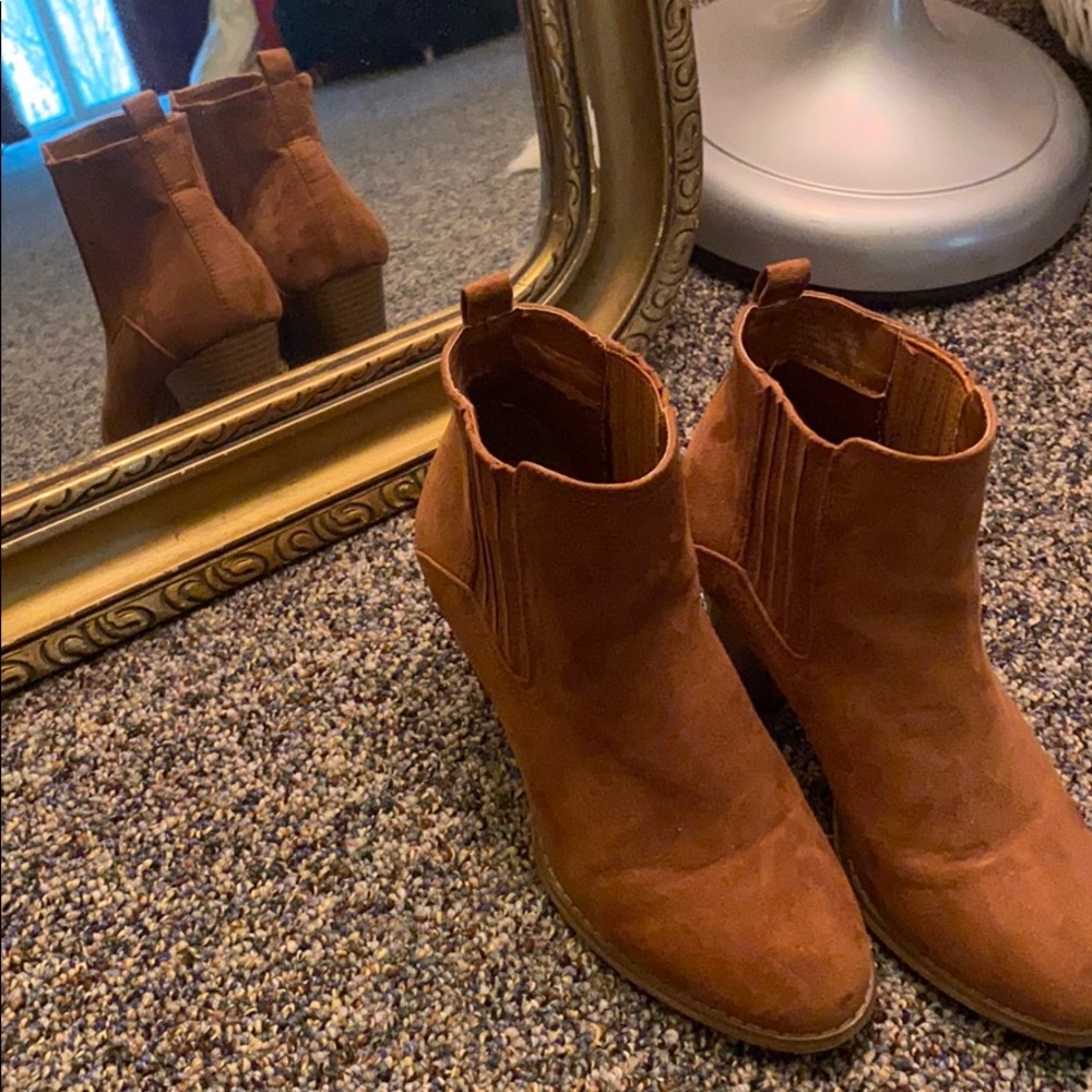 Brown booties